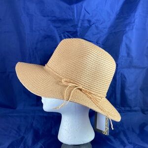NWT Style & Co Women’s Floppy Sun Hat Tan One Size Adjustable MSCH212401 SPF 50
